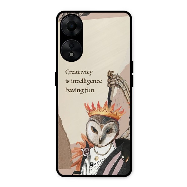 Creativity Intelligence Metal Back Case for Oppo A78 5G
