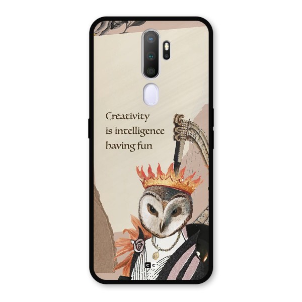 Creativity Intelligence Metal Back Case for Oppo A9 (2020)