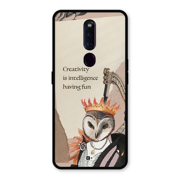 Creativity Intelligence Metal Back Case for Oppo F11 Pro