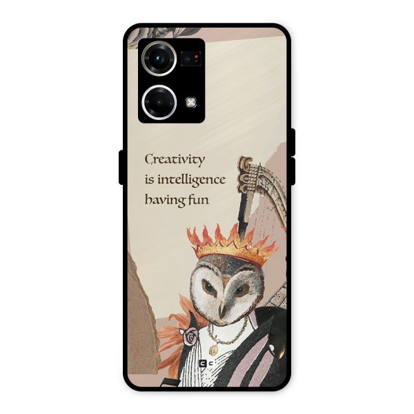 Creativity Intelligence Metal Back Case for Oppo F21 Pro 4G