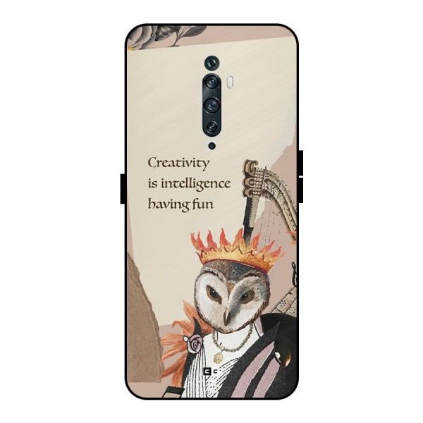 Creativity Intelligence Metal Back Case for Oppo Reno2 F