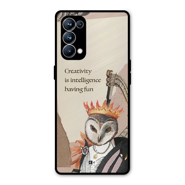 Creativity Intelligence Metal Back Case for Oppo Reno5 Pro 5G