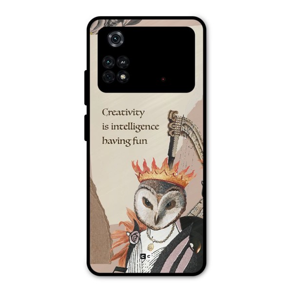 Creativity Intelligence Metal Back Case for Poco M4 Pro 4G