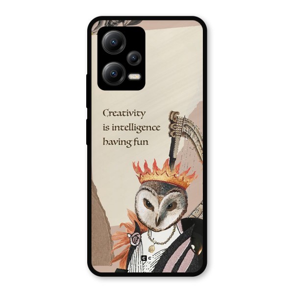 Creativity Intelligence Metal Back Case for Poco X5