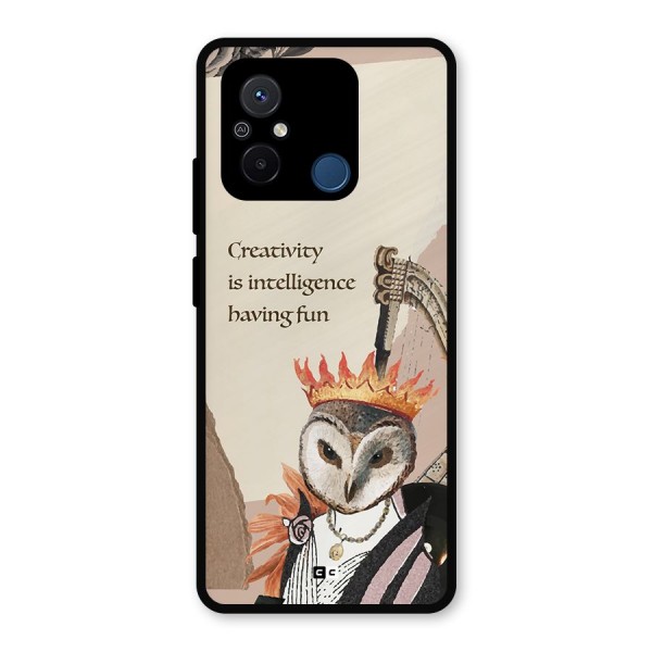 Creativity Intelligence Metal Back Case for Redmi 12C