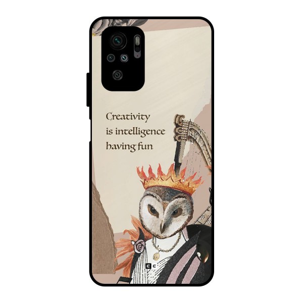 Creativity Intelligence Metal Back Case for Redmi Note 10