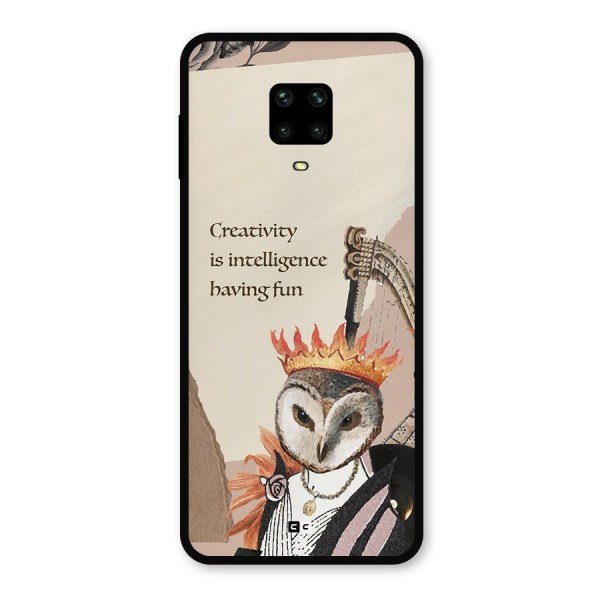 Creativity Intelligence Metal Back Case for Redmi Note 9 Pro Max