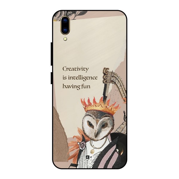 Creativity Intelligence Metal Back Case for Vivo V11 Pro