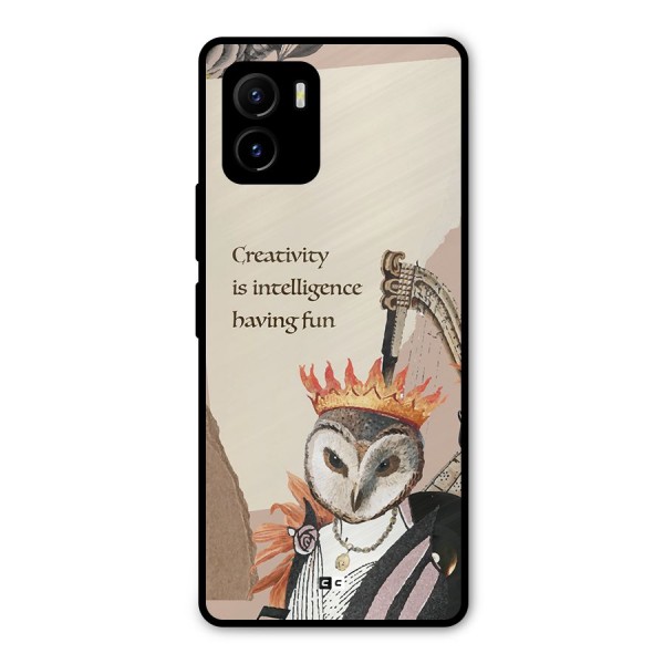 Creativity Intelligence Metal Back Case for Vivo Y15s