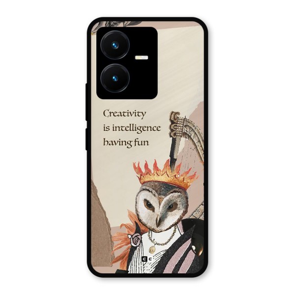 Creativity Intelligence Metal Back Case for Vivo Y22