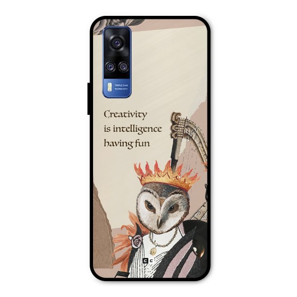 Creativity Intelligence Metal Back Case for Vivo Y51A