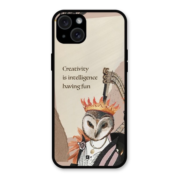 Creativity Intelligence Metal Back Case for iPhone 15 Plus