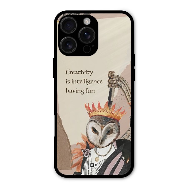 Creativity Intelligence Metal Back Case for iPhone 16 Pro Max