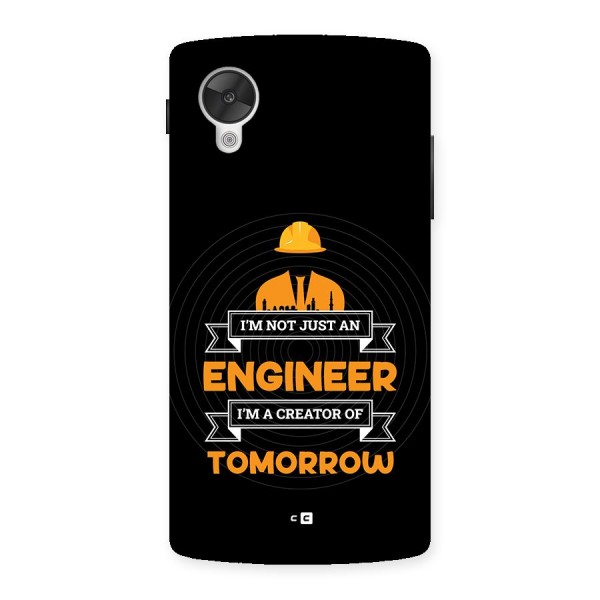 Creator Of Tomorrow Back Case for Google Nexus 5