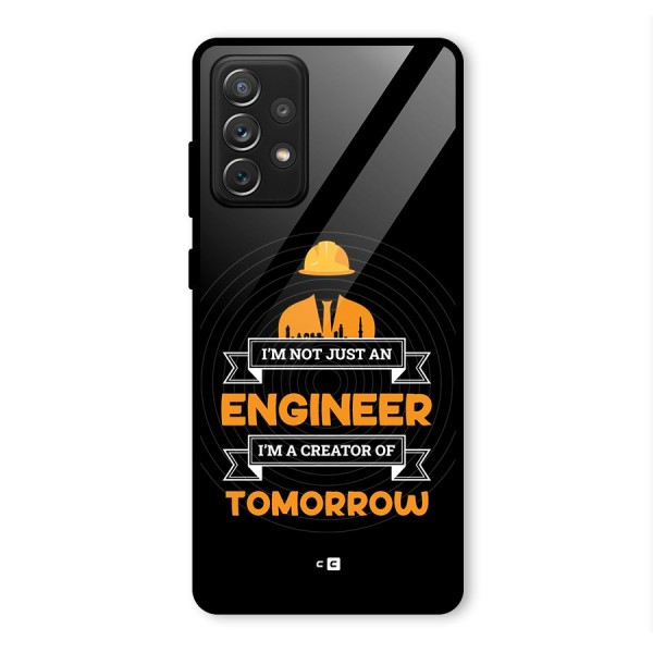 Creator Of Tomorrow Glass Back Case for Galaxy A72