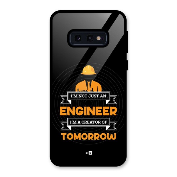 Creator Of Tomorrow Glass Back Case for Galaxy S10e