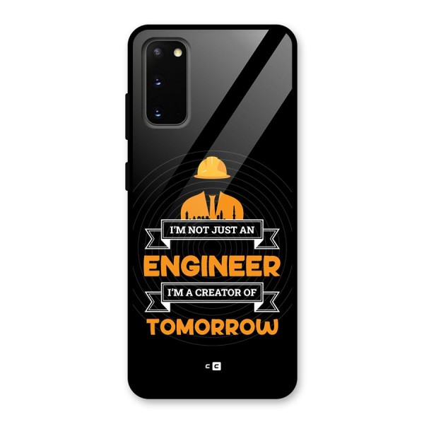 Creator Of Tomorrow Glass Back Case for Galaxy S20