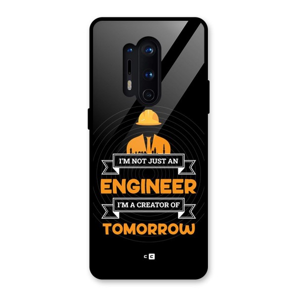 Creator Of Tomorrow Glass Back Case for OnePlus 8 Pro
