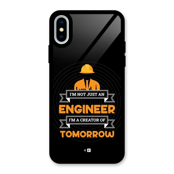 Creator Of Tomorrow Glass Back Case for iPhone X
