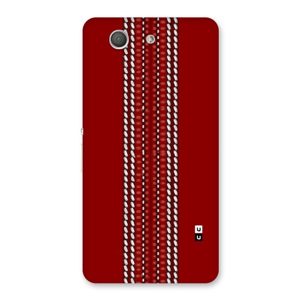 Cricket Ball Pattern Back Case for Xperia Z3 Compact