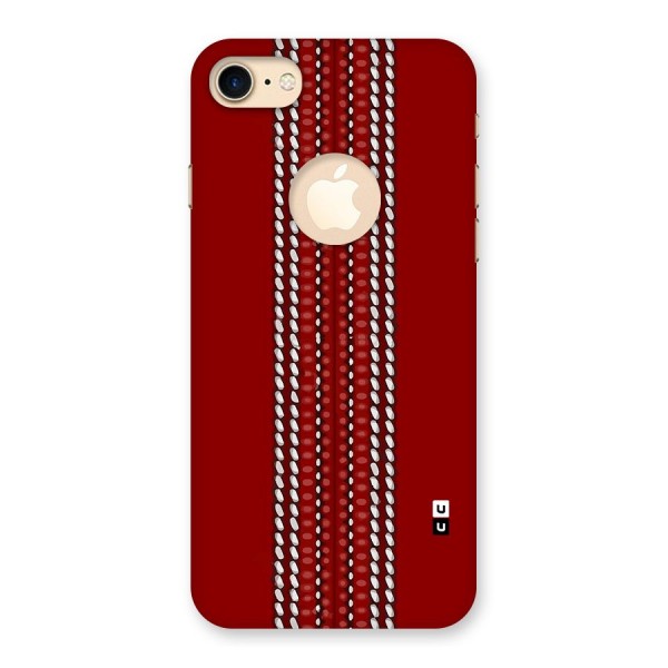 Cricket Ball Pattern Back Case for iPhone 7 Logo Cut