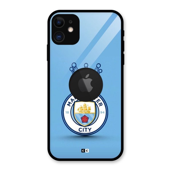 Crown City FC Glass Back Case for iPhone 11 Logo Cut