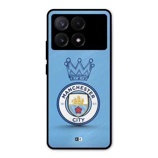 Crown City FC Metal Back Case for Poco X6 Pro