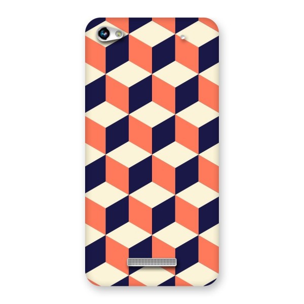 Cube Pattern Back Case for Micromax Hue 2