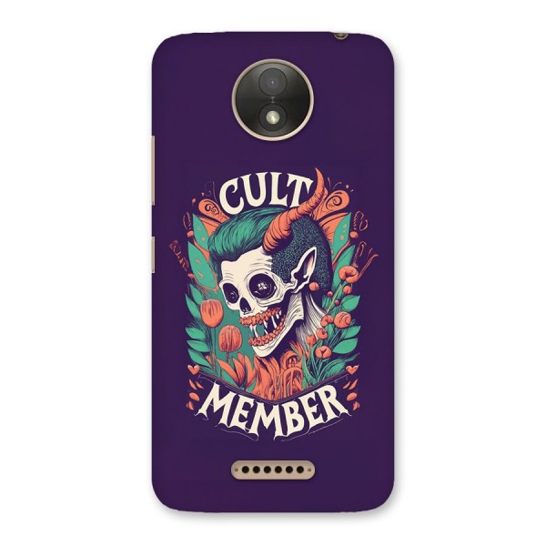 Cult Member Back Case for Moto C Plus