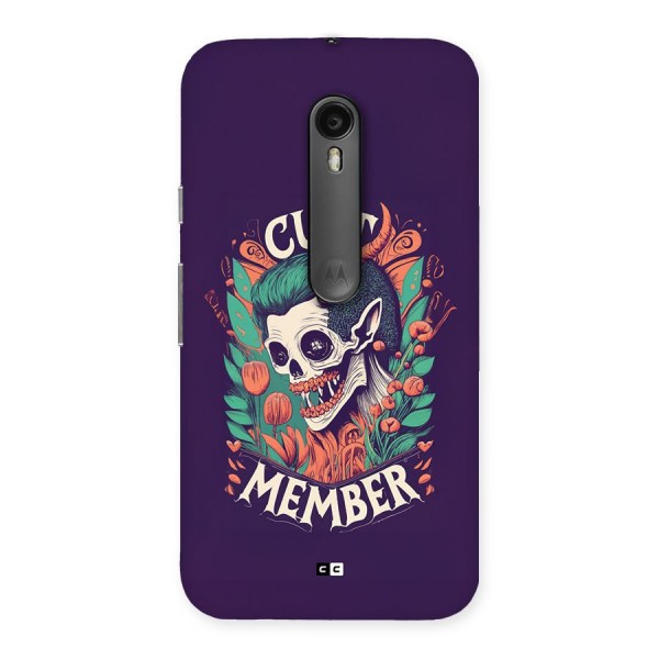 Cult Member Back Case for Moto G3