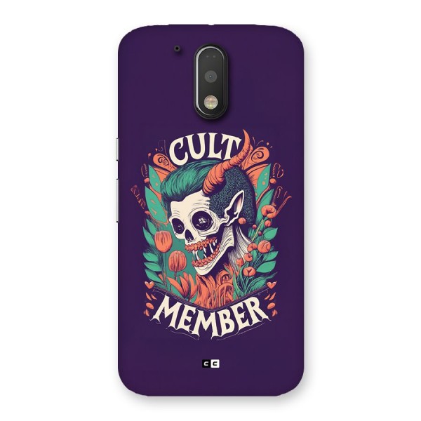 Cult Member Back Case for Moto G4 Plus