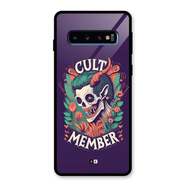 Cult Member Glass Back Case for Galaxy S10