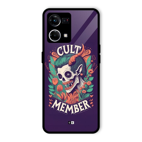 Cult Member Glass Back Case for Oppo F21 Pro 4G