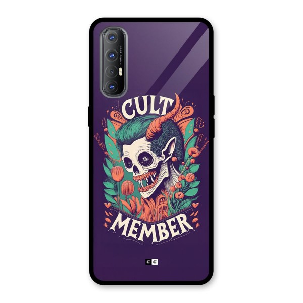 Cult Member Glass Back Case for Oppo Reno3 Pro