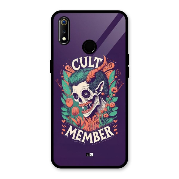 Cult Member Glass Back Case for Realme 3