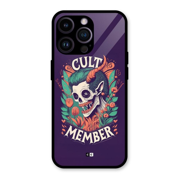 Cult Member Glass Back Case for iPhone 14 Pro Max