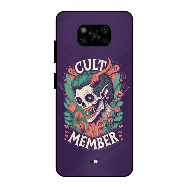 Cult Member Metal Back Case for Poco X3