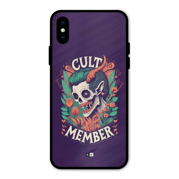 Cult Member Metal Back Case for iPhone XS
