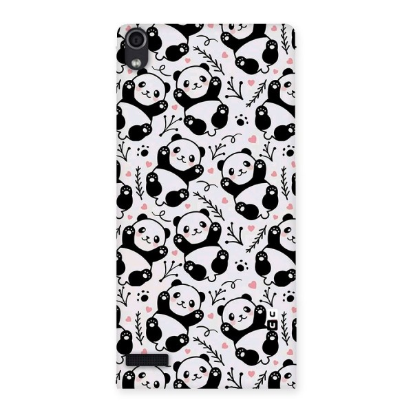 Cute Adorable Panda Pattern Back Case for Ascend P6