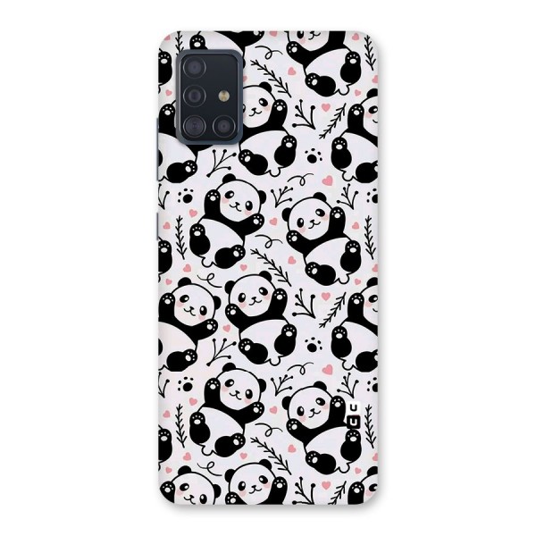 Cute Adorable Panda Pattern Back Case for Galaxy A51