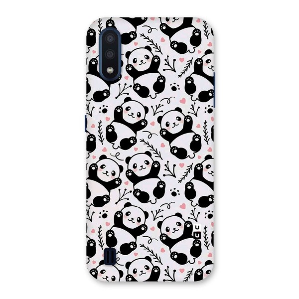 Cute Adorable Panda Pattern Back Case for Galaxy M01