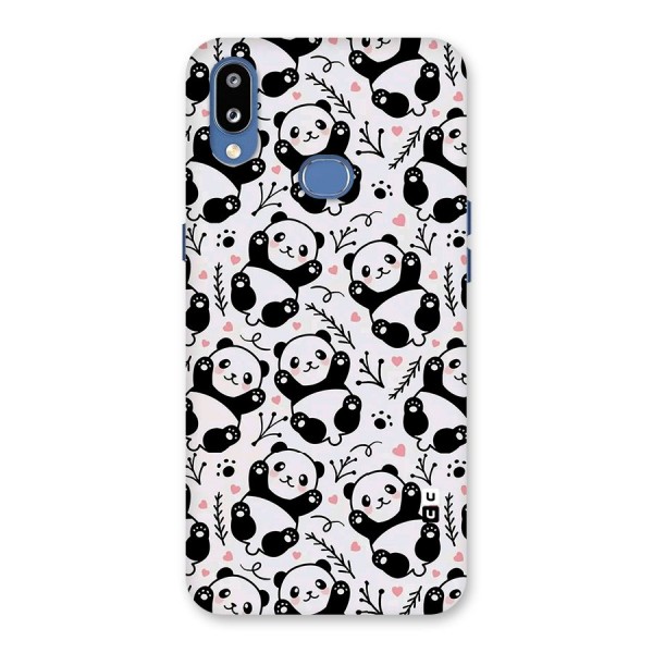 Cute Adorable Panda Pattern Back Case for Galaxy M01s