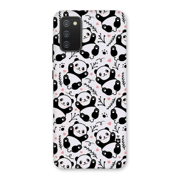 Cute Adorable Panda Pattern Back Case for Galaxy M02s