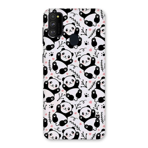 Cute Adorable Panda Pattern Back Case for Galaxy M21
