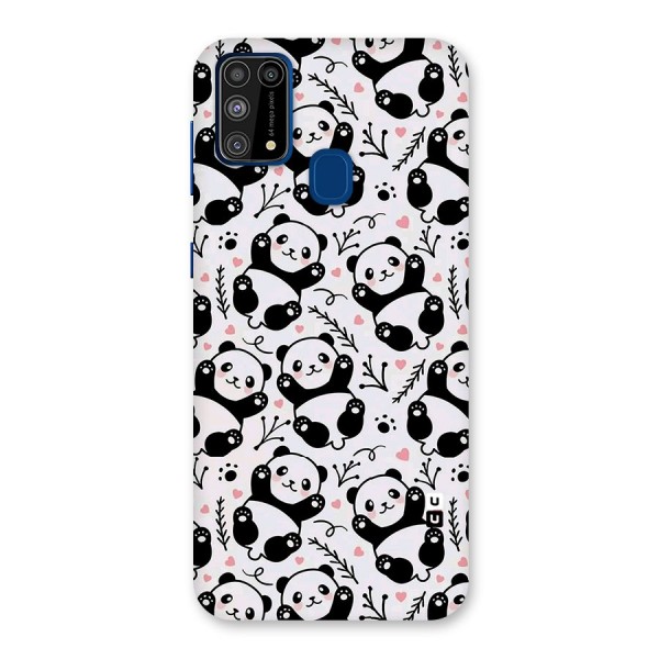Cute Adorable Panda Pattern Back Case for Galaxy M31
