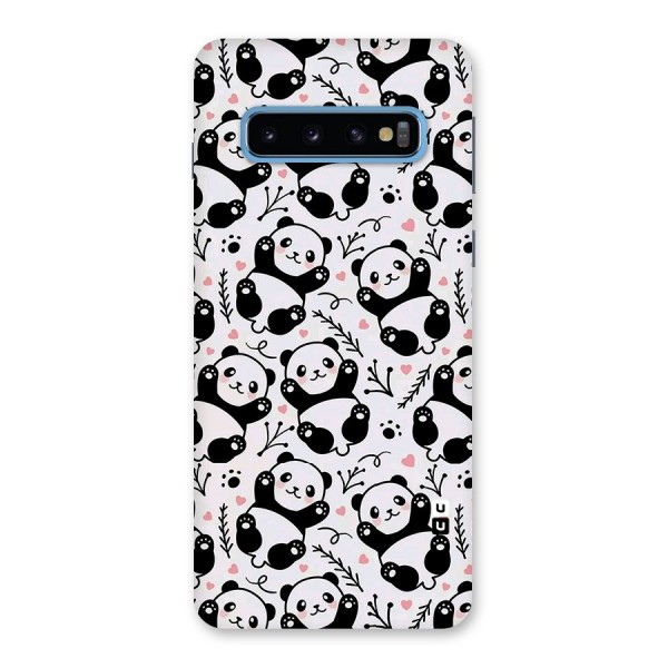 Cute Adorable Panda Pattern Back Case for Galaxy S10
