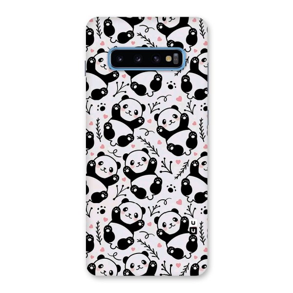 Cute Adorable Panda Pattern Back Case for Galaxy S10 Plus