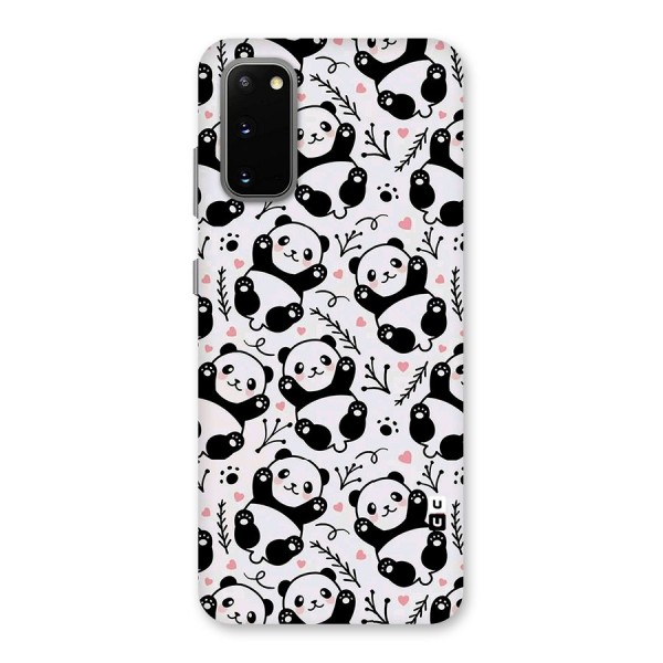 Cute Adorable Panda Pattern Back Case for Galaxy S20