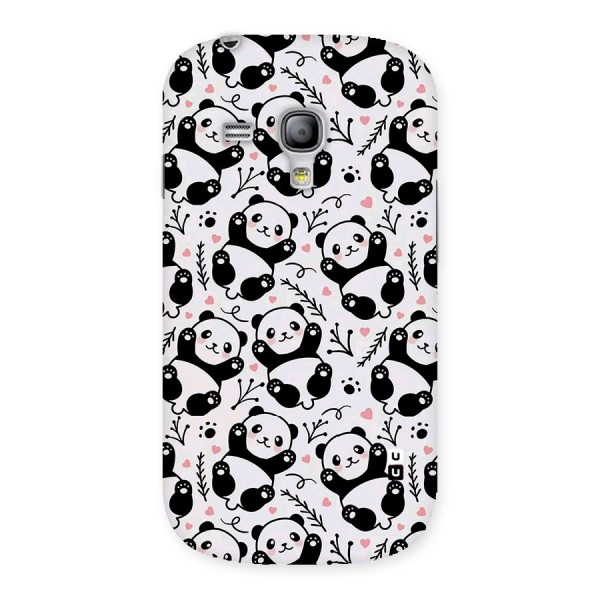 Cute Adorable Panda Pattern Back Case for Galaxy S3 Mini