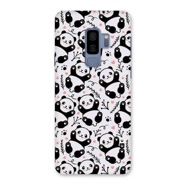 Cute Adorable Panda Pattern Back Case for Galaxy S9 Plus